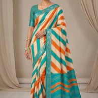 Digital Printed Saree with Blouse Piece for Premium Ethnic and Traditional Wear | STG-GOMDTI