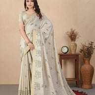 Apricot Khadi Saree with Blouse for Premium Ethnic and Designer Wear | ALL-APRICOT-424