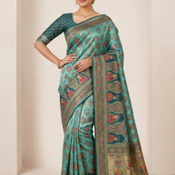 Premium Border Jacquard Silk Saree With Blouse Piece | PGT-AYRA