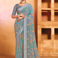 Designer Printed Saree with Blouse Piece for Special Occasions  RDD-ALEXA
