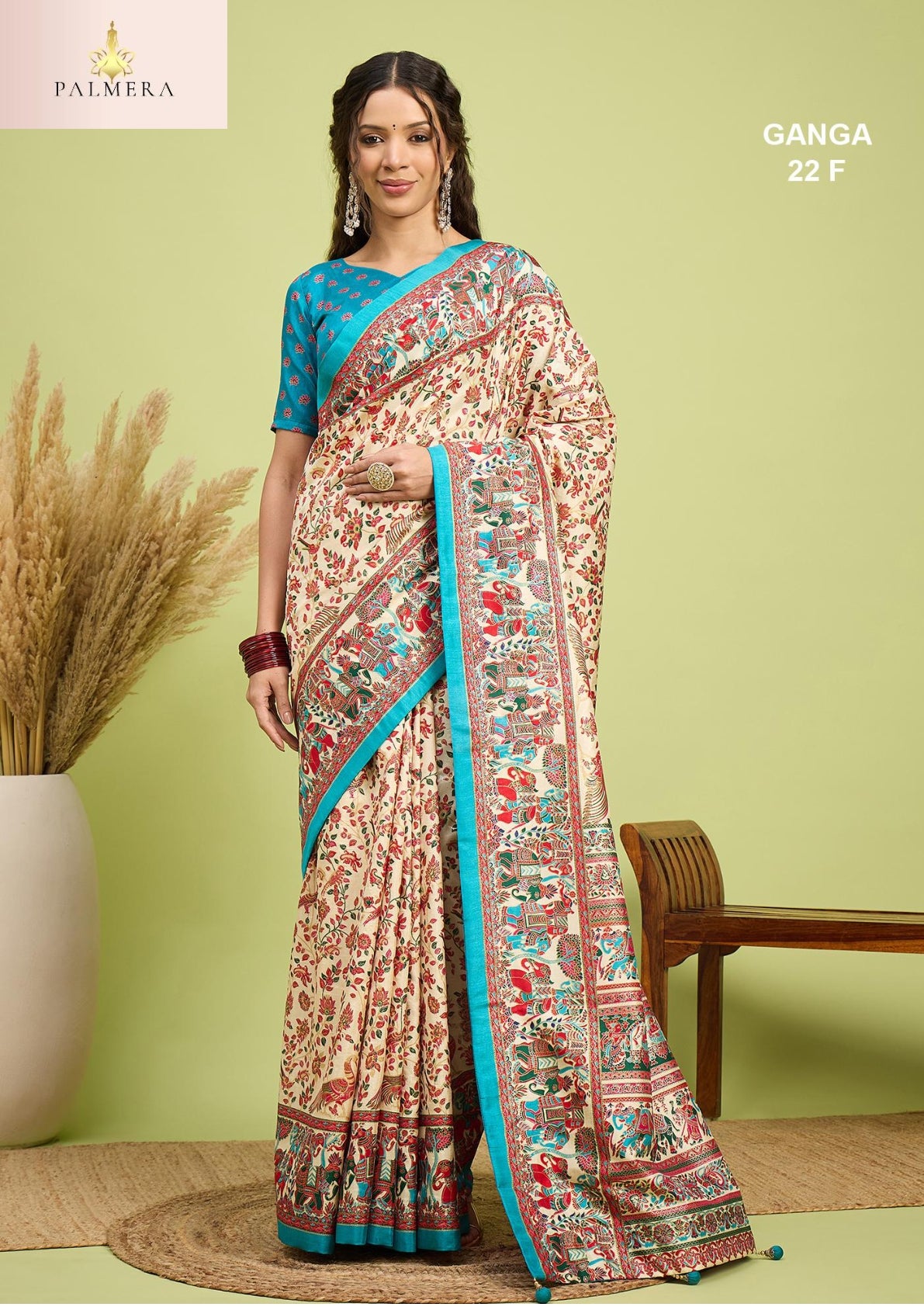 Ganga Silk Saree with Blouse for Premium Ethnic and Designer Wear | ALL-GANGA-22