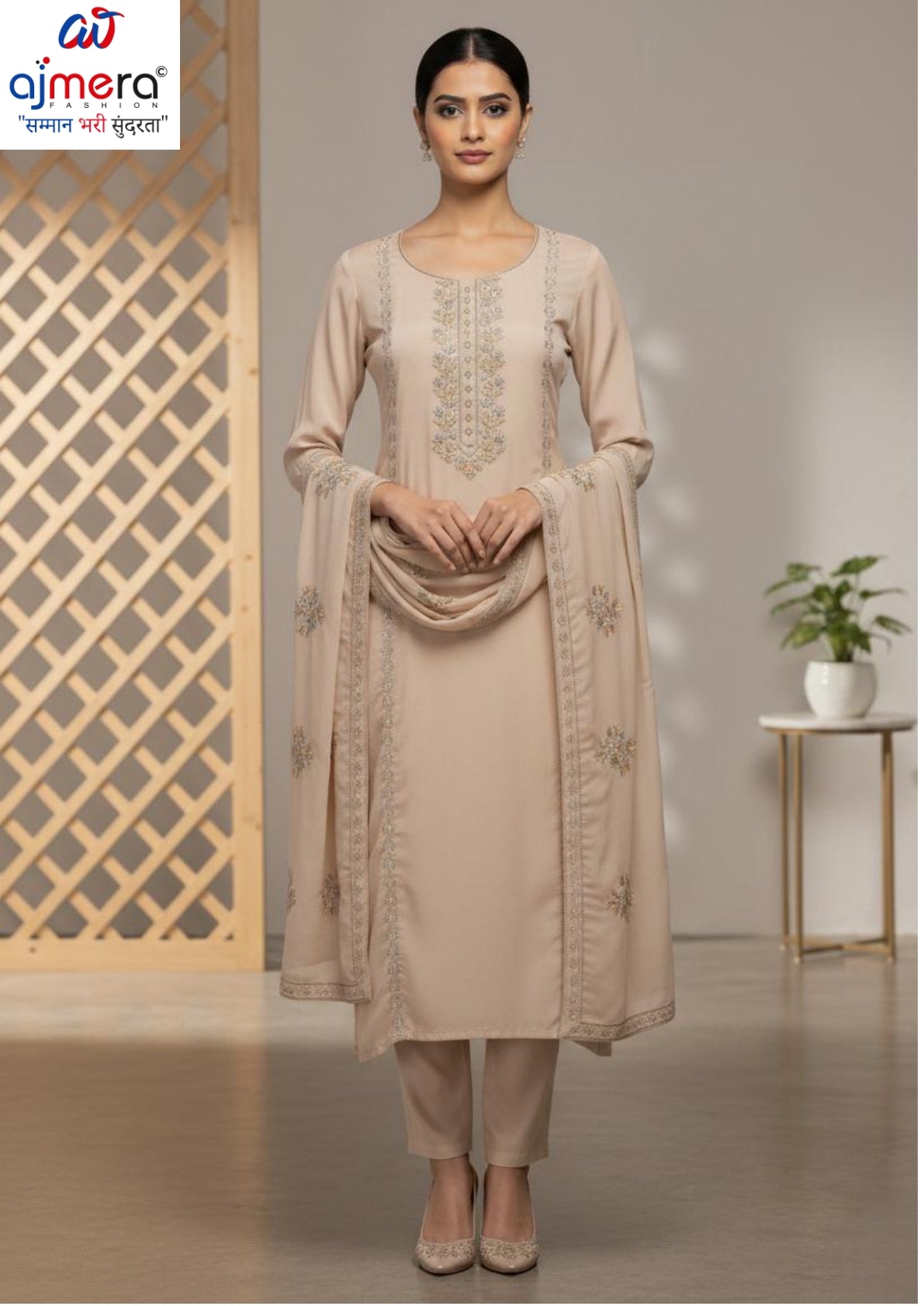 Premium Glass Organza Unstitched Suit Set | BKE-SHRISTY