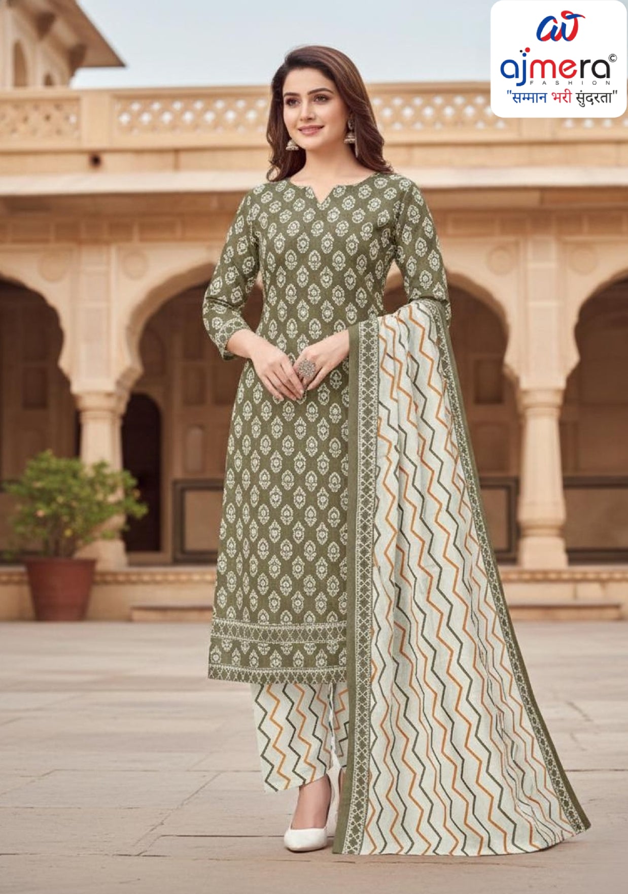 Premium Designer Unstitched Suit Set | DAF-SPECIAL PATIYALA