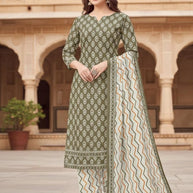 Premium Designer Unstitched Suit Set | DAF-SPECIAL PATIYALA