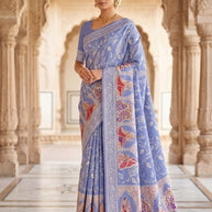 Chic Printed Saree with Blouse Piece for Sophisticated Ethnic Style  | SSR-CHAND CHAKORI