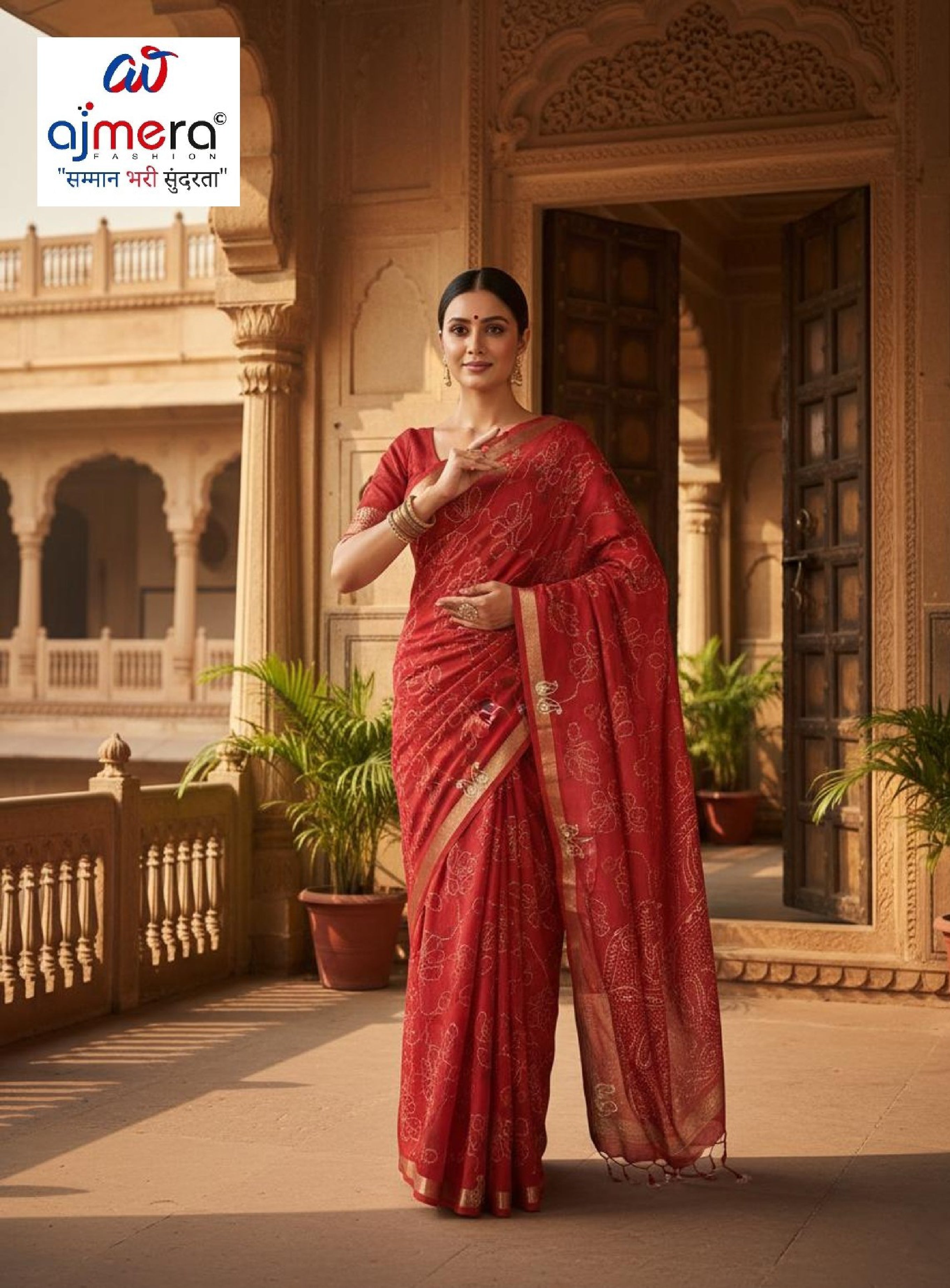 Beautiful Printed Saree with Blouse Piece for Cultural Celebrations  | WLN-TASHAN-10961
