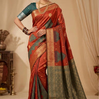 Stylish Jacquard Silk Saree with Blouse Piece for Festive Collection | KSM(M)-DASTAN
