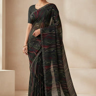 Printed Print Loose Saree with Blouse for Premium Ethnic and Traditional Wear | AHA-RAJLAXMI