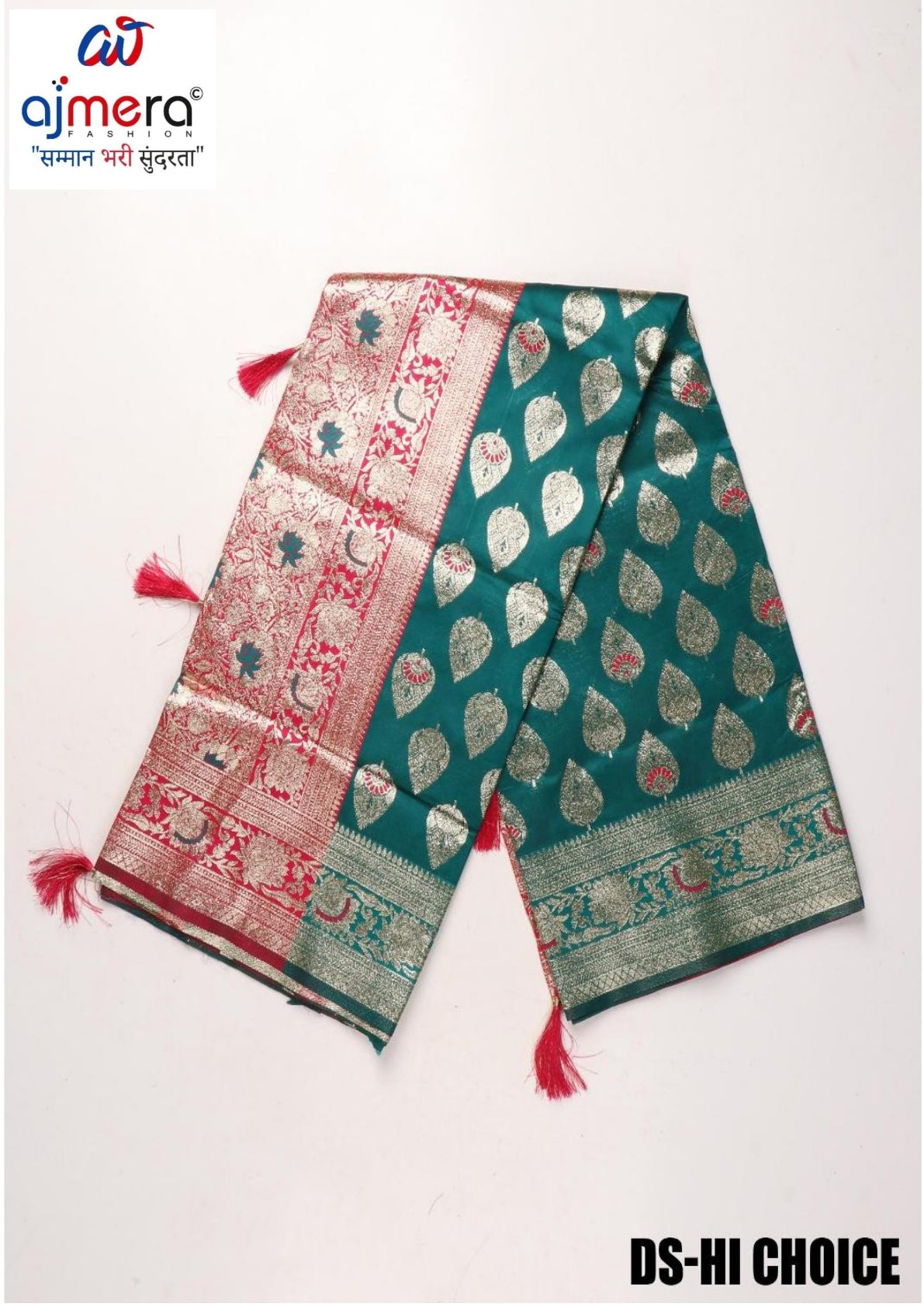 Attractive Rapier Silk Matching Saree With Blouse Piece | DS-HI CHOICE