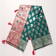 Attractive Rapier Silk Matching Saree With Blouse Piece | DS-HI CHOICE