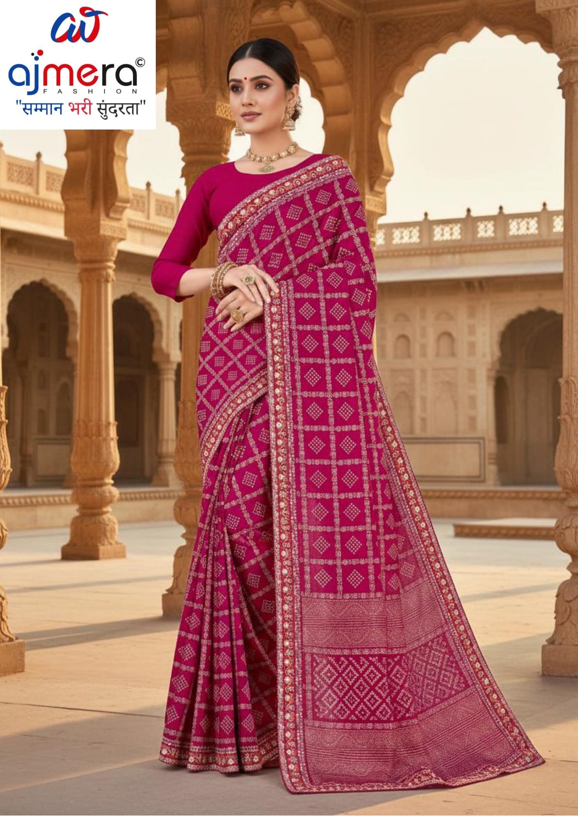 Exclusive Printed Saree with Blouse Piece for Elegant Ethnic Look | TD-KASHVI