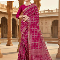Exclusive Printed Saree with Blouse Piece for Elegant Ethnic Look | TD-KASHVI