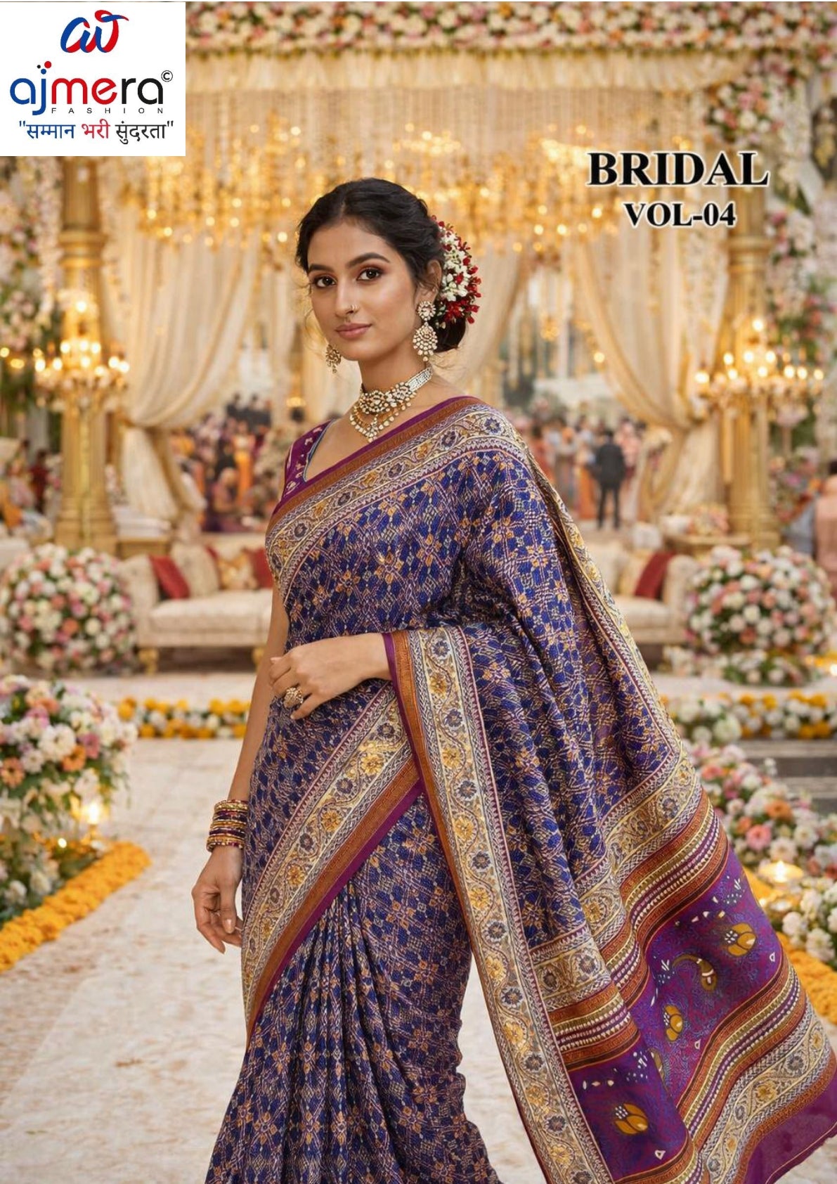 Graceful Printed Saree with Blouse Piece for Modern Ethnic Fashion | RMF-BRIDAL VOL-4