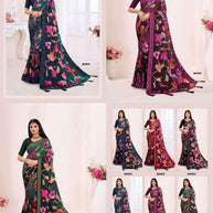 Premium Printed Saree with Matching Blouse Piece for Ethnic Elegance  | RDD-ANGEL