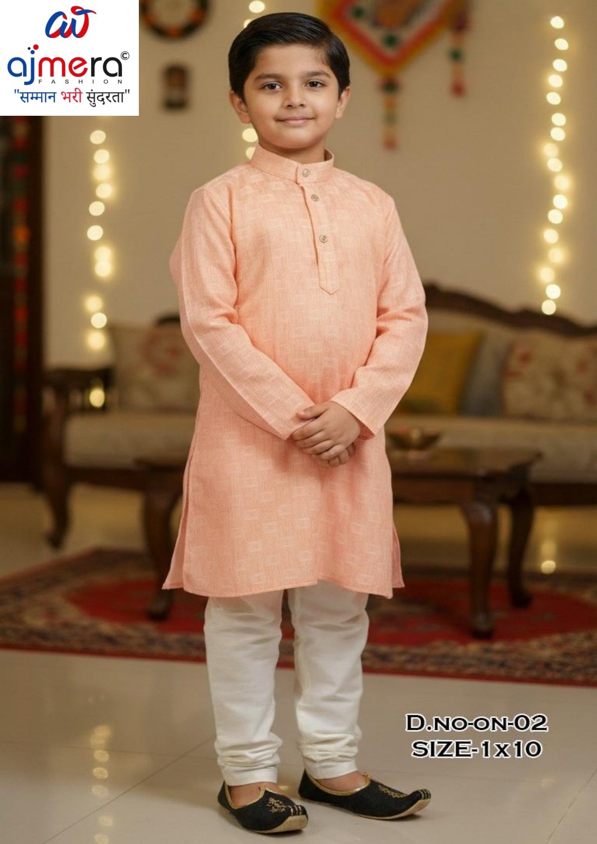 Wholesale Boys Cotton Kurta Pajama Set | JDW-ON02-12X16