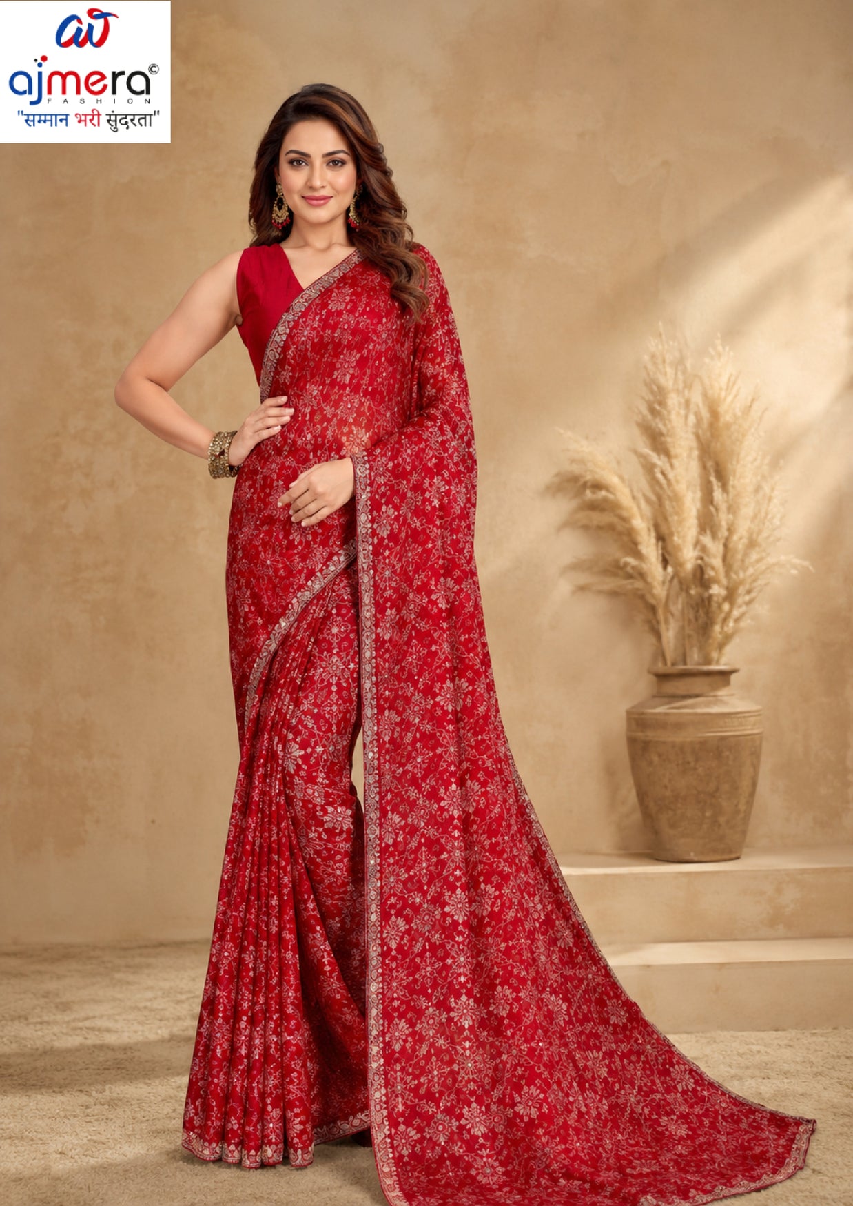 Stylish Printed Saree with Blouse Piece for Traditional Celebrations  | RDD-DISHA