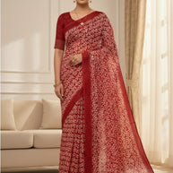 Ranial Print Loose Saree with Blouse for Premium Ethnic and Traditional Wear | AA-SULTAN{W.B}
