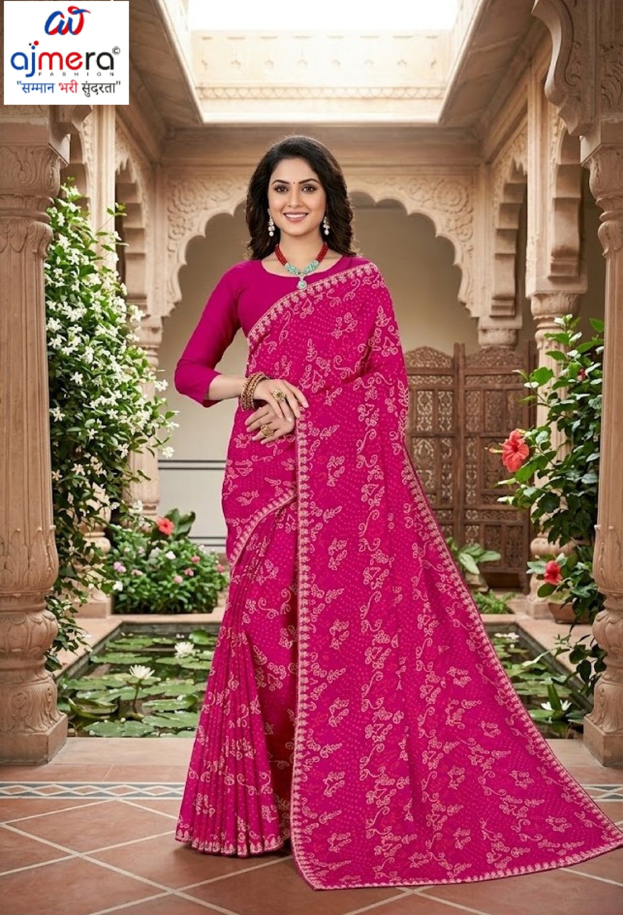 Beautiful Printed Saree with Blouse Piece for Cultural Celebrations | TD-SAVAN