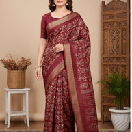 Silk Kota Silk Saree with Blouse for Premium Ethnic and Traditional Wear | ALL-HOLLAND SILK-124