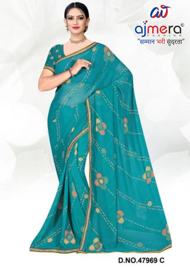 Premium Printed Saree with Matching Blouse Piece for Ethnic Elegance | VER-HEERA-47969