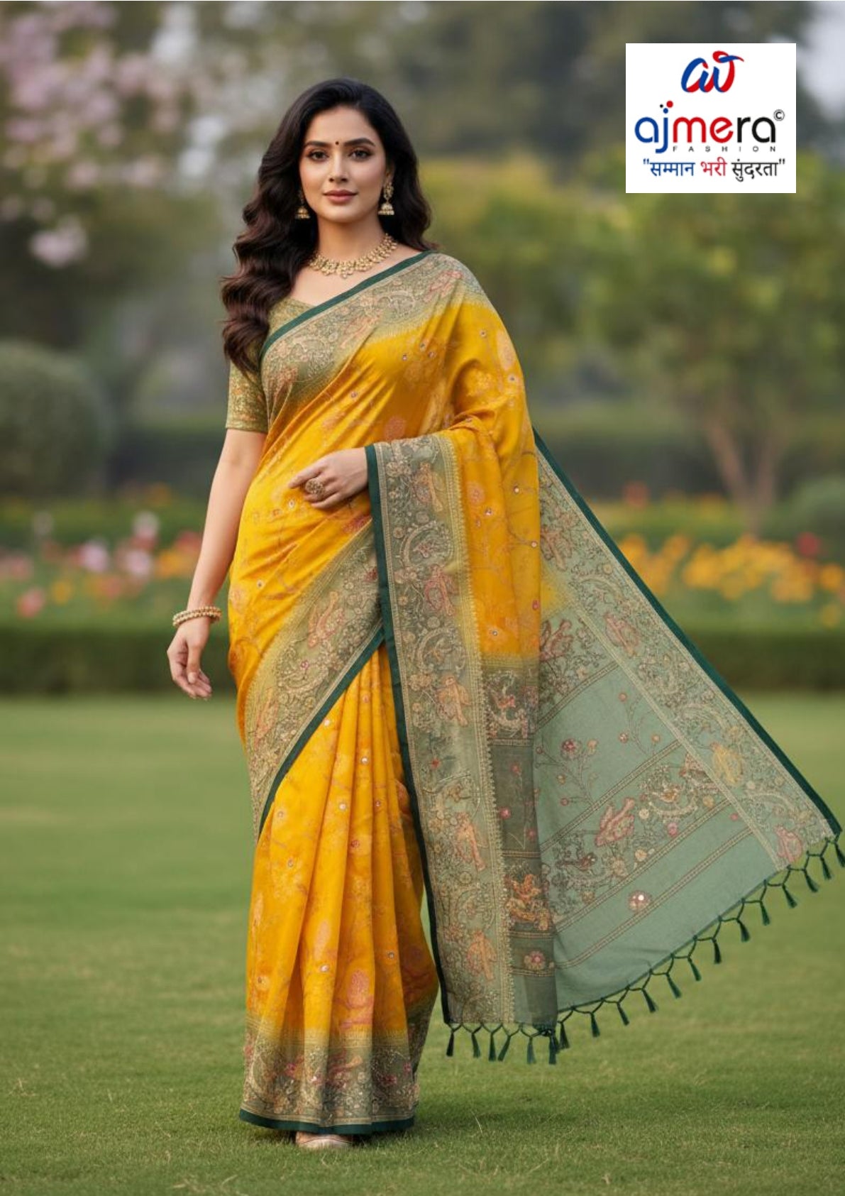 Premium Jacquard Silk Saree with Matching Blouse Piece for Ethnic Celebrations | SBV-SS-5-1608