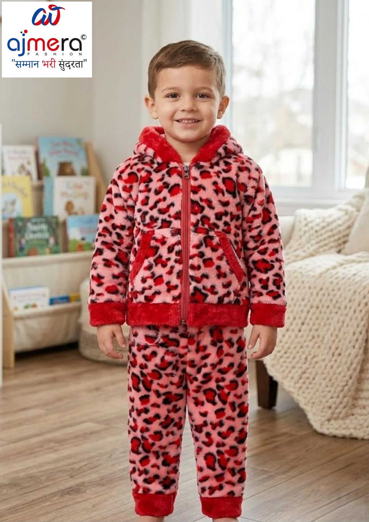 Tiger Print Kids Jacket Wholesale in Surat | MPN-BABY SUIT TIGER PRINT SZ22