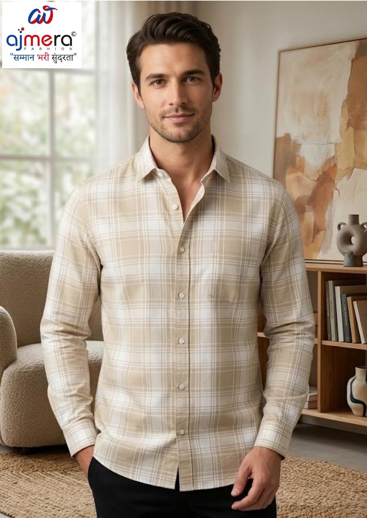 Mens Checks Shirt Wholesale Supplier India | HMF-CHECKS SHIRT