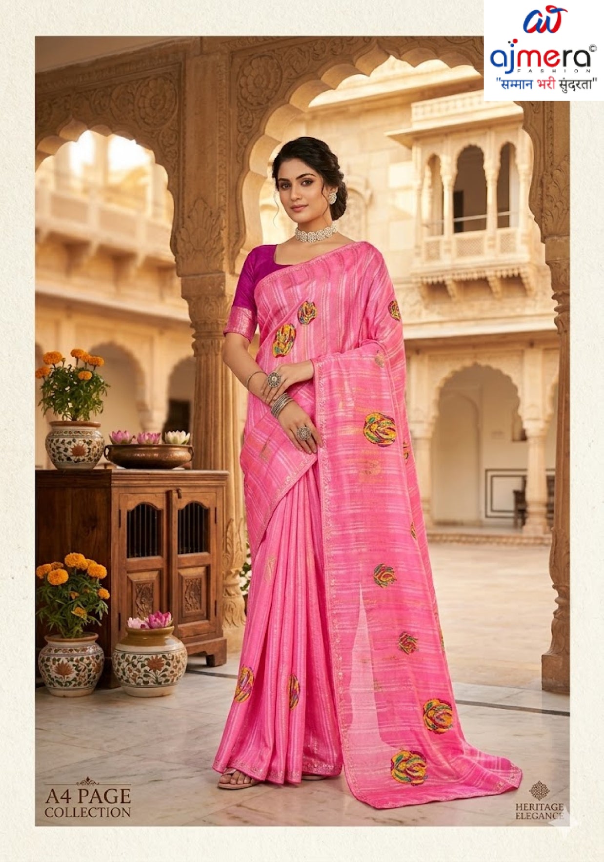 Exclusive Printed Saree with Blouse Piece for Elegant Ethnic Look | PRM-GIRIJA