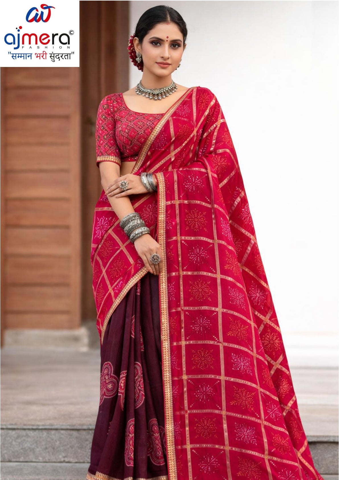 Classic Printed Saree with Blouse Piece for Timeless Traditional Style  | SYF-OMISHA VOL-04