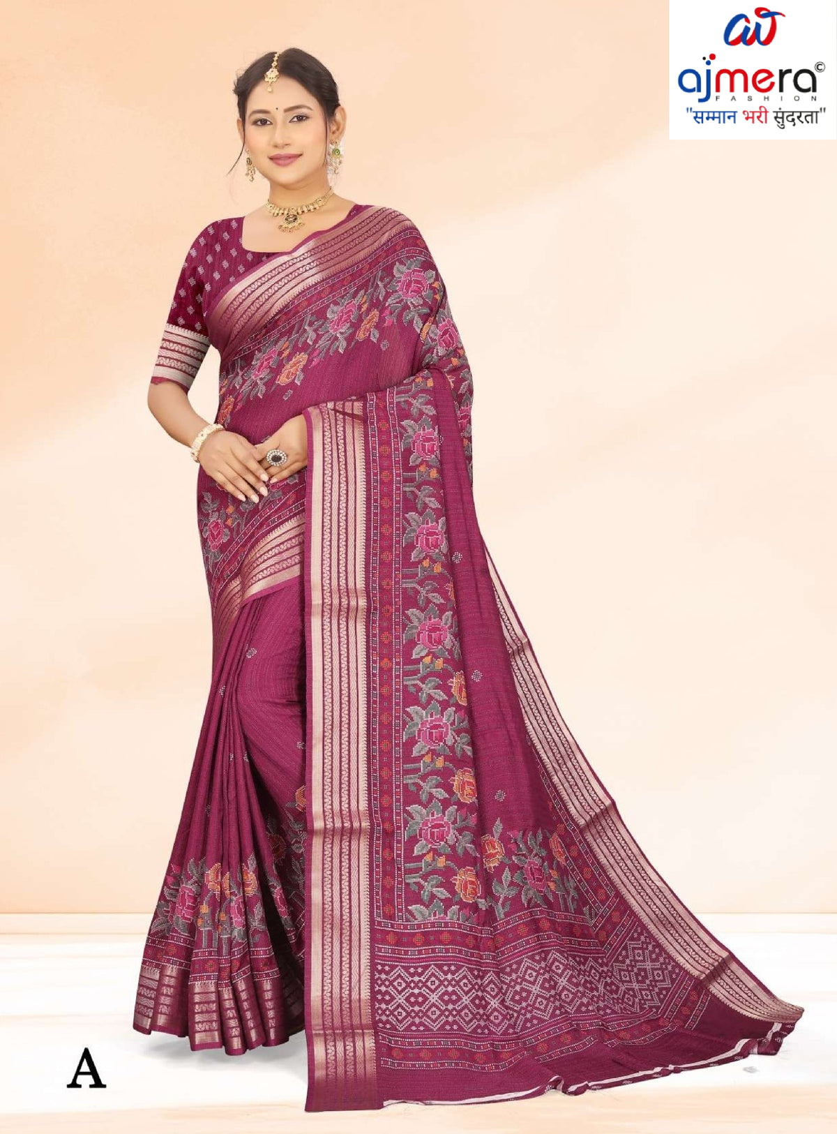 Elegant Printed Saree with Designer Blouse Piece for Festive Wear  | RDD-MAHARANI VOL-01
