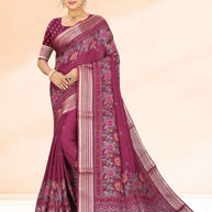 Elegant Printed Saree with Designer Blouse Piece for Festive Wear  | RDD-MAHARANI VOL-01