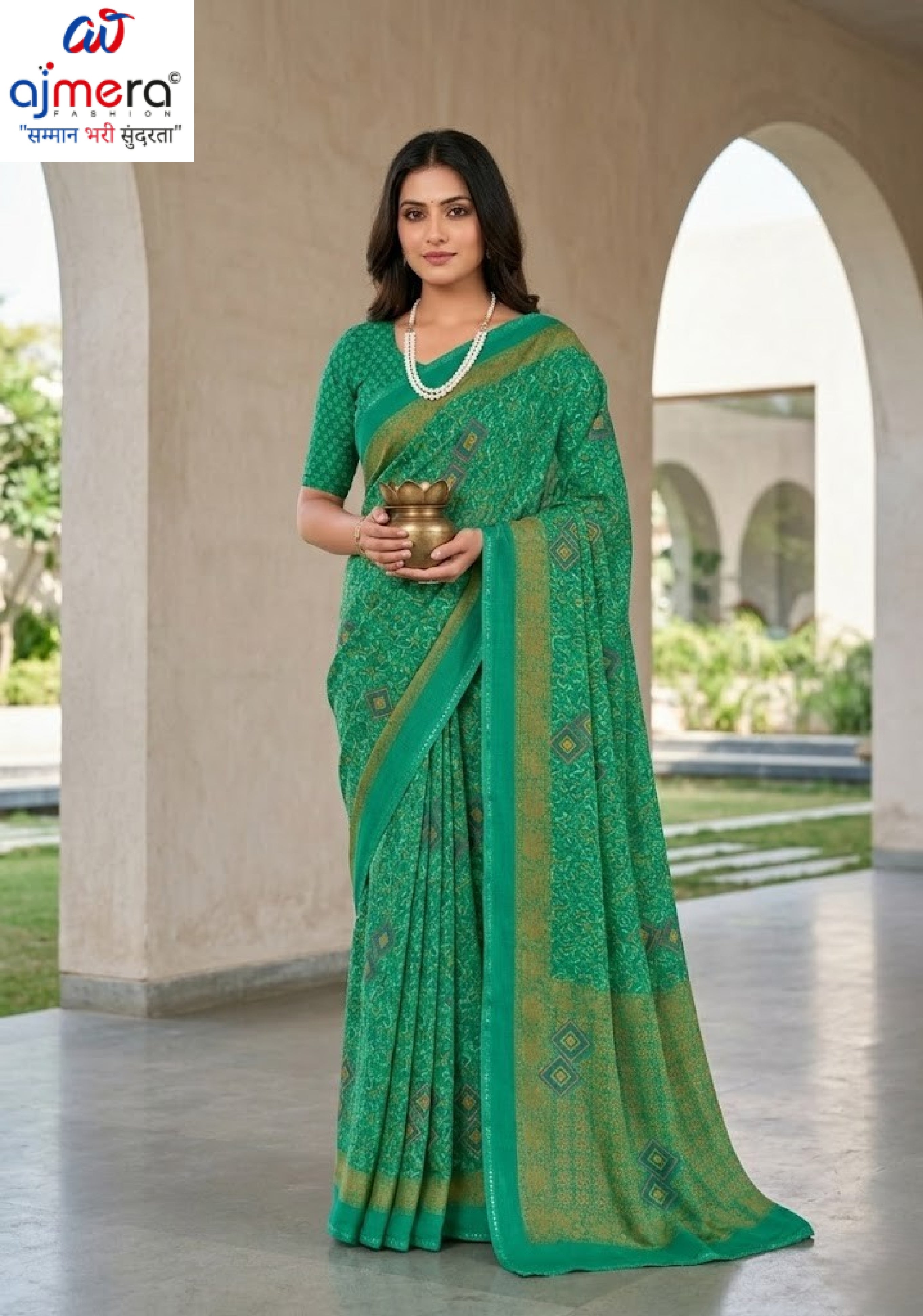 Graceful Printed Saree with Blouse Piece for Modern Ethnic Fashion  | VDT-DISCO-17