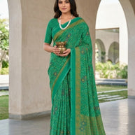 Graceful Printed Saree with Blouse Piece for Modern Ethnic Fashion  | VDT-DISCO-17