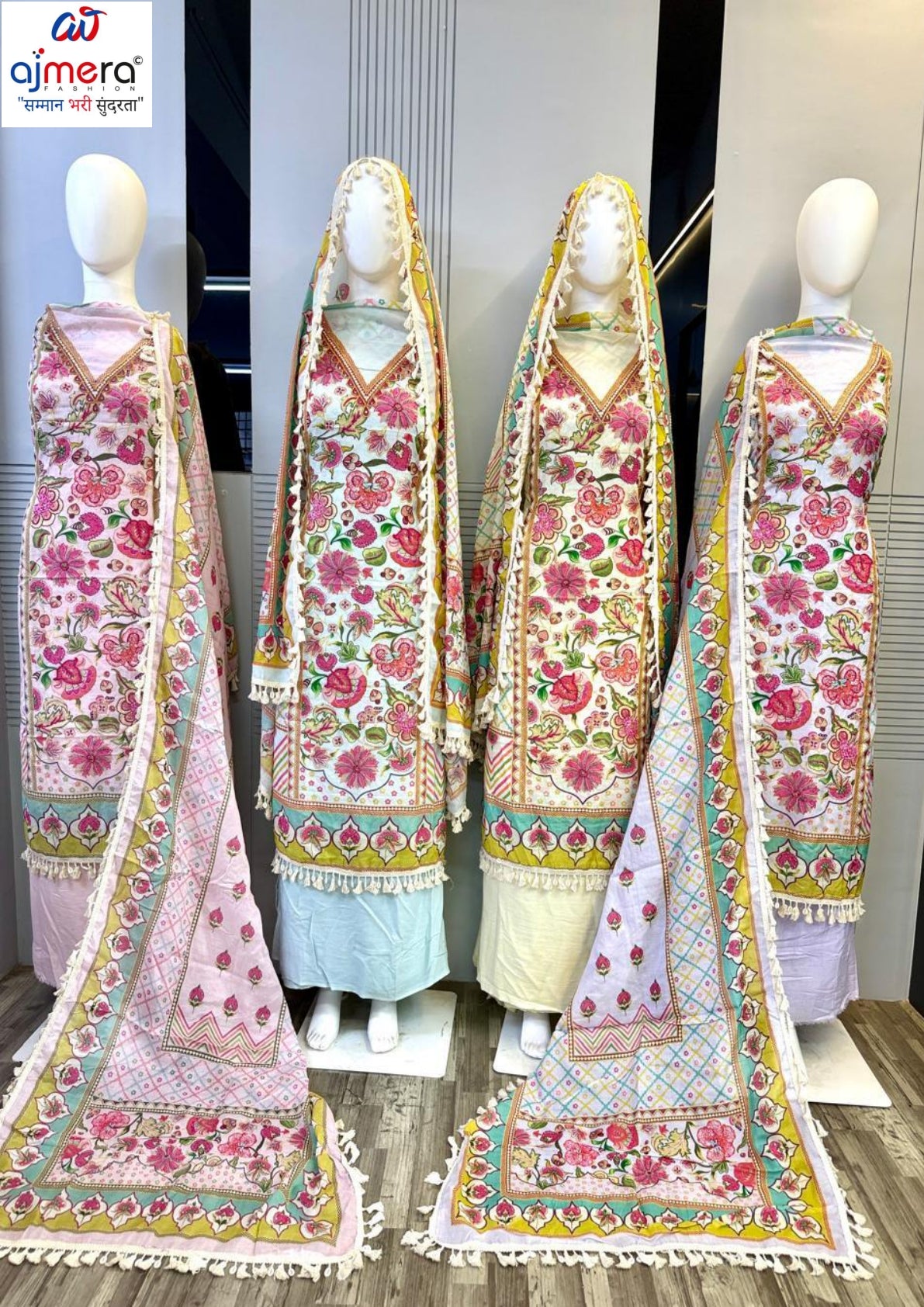 Premium Viscose Unstitched Suit Set | AAR-RAMOLA