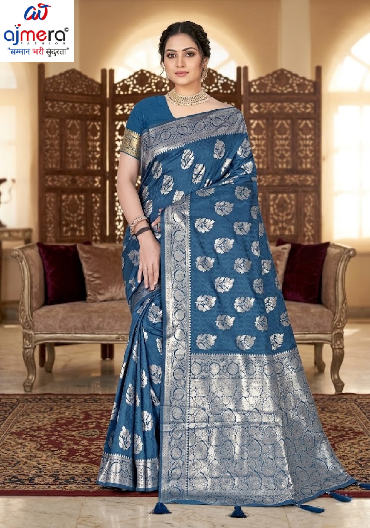 Artistic Elegance Jacquard Silk Saree With Blouse Piece | TUL-MATWALI SUDHA SILK