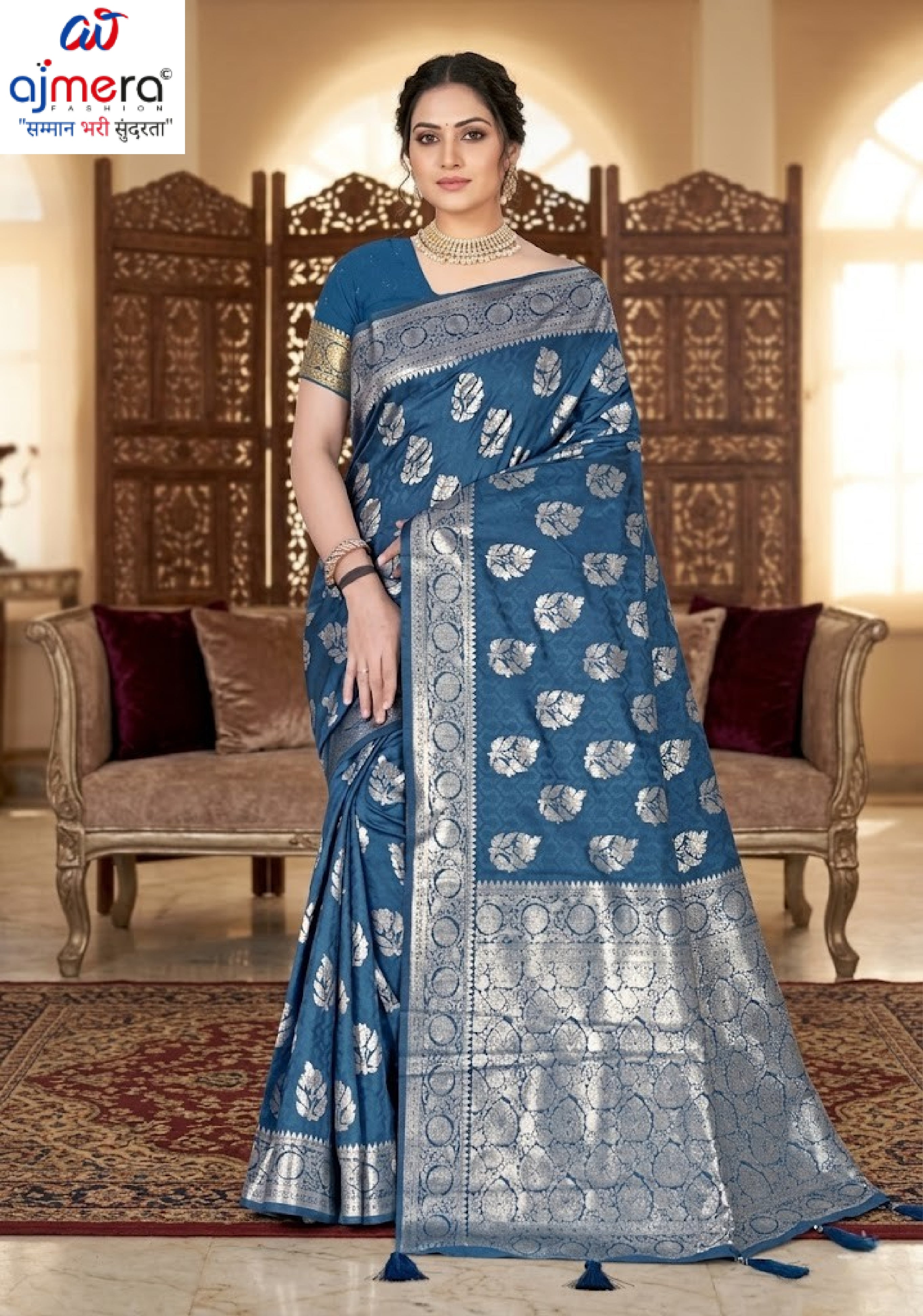 Artistic Elegance Jacquard Silk Saree With Blouse Piece | TUL-MATWALI SUDHA SILK