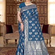 Artistic Elegance Jacquard Silk Saree With Blouse Piece | TUL-MATWALI SUDHA SILK