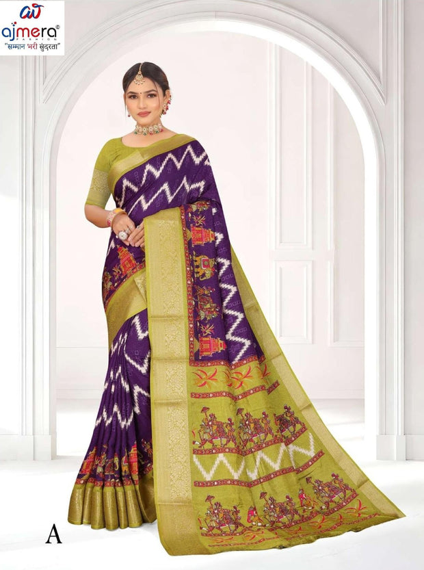 Stylish Printed Saree with Blouse Piece for Traditional Celebrations  | RDD-VARSHINI VOL-04