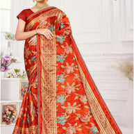Contemporary Printed Saree with Blouse Piece for Premium Wear | SNR-GAURI RANI