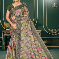 Trendy Printed Saree with Blouse Piece for Women’s Ethnic Wardrobe  | SNR-SUNDAY