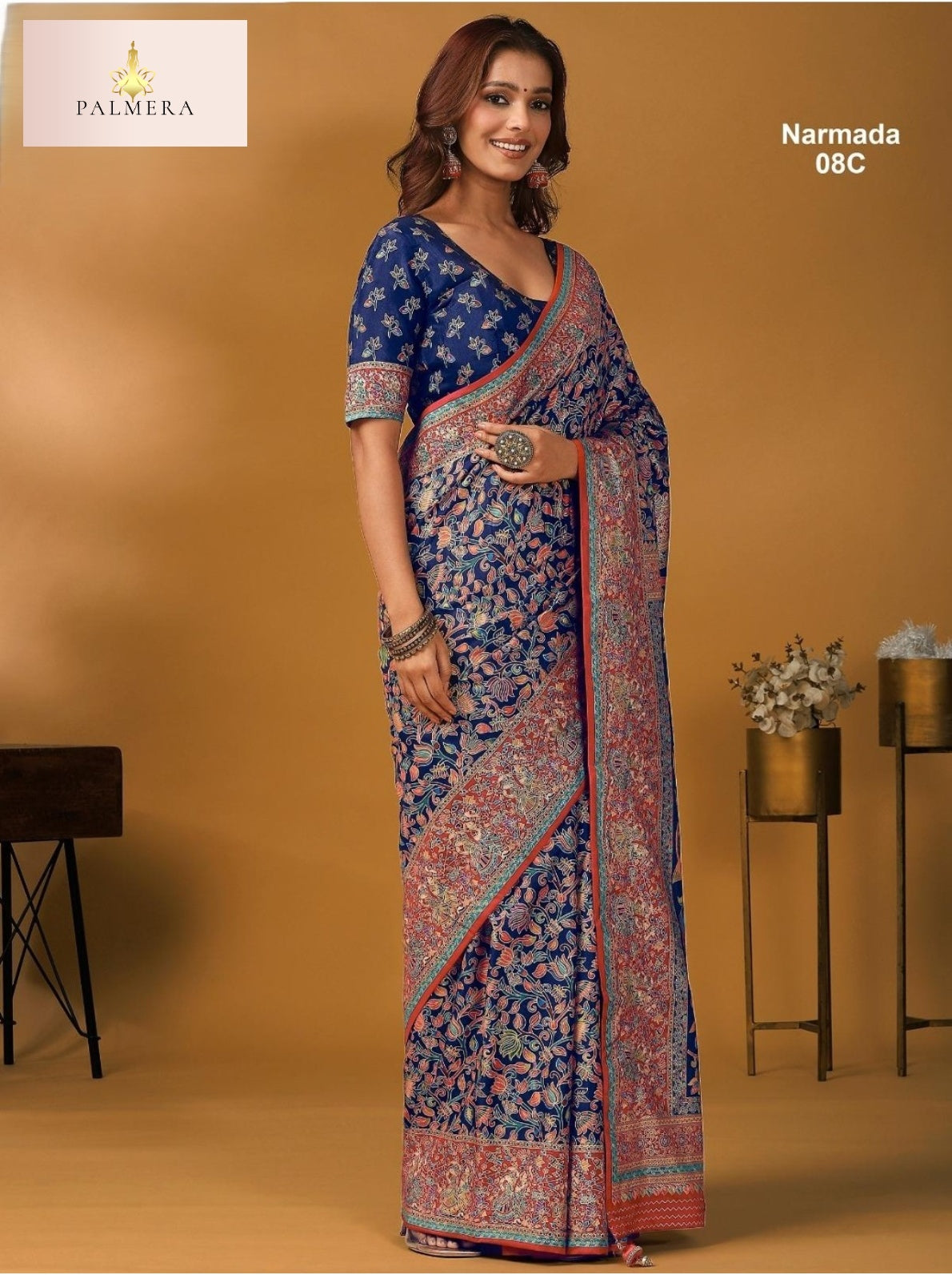 Palmera Saree Manufacturer and Palmera Saree Supplier | ALL-NARMADA-08