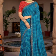 Designer Printed Saree with Blouse Piece for Special Occasions | SYF-RASAM VOL-01
