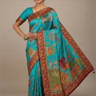 Designer Weave Jacquard Silk Saree With Blouse Piece | WSO-PRESTIGE