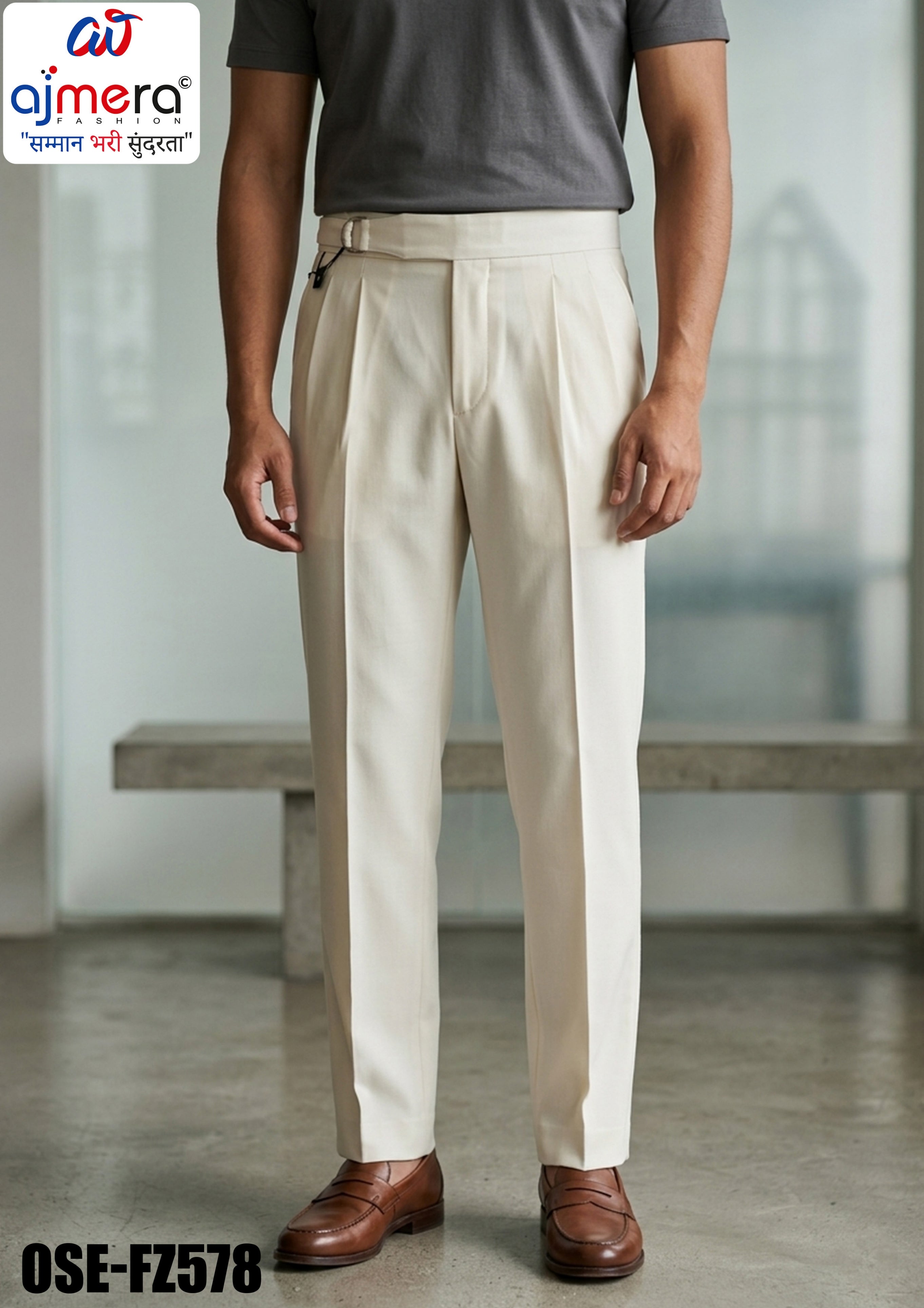 Premium Men's Formal Pant for Office & Business Wear | OSE-FZ578