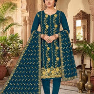 Premium Indo Unstitched Suit Set | RID-VYAPAAR