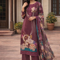 Premium Pure Viscose Unstitched Suit Set | VAS-KONICA
