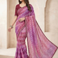 Chic Printed Saree with Blouse Piece for Sophisticated Ethnic Style | RDD-ANKITA