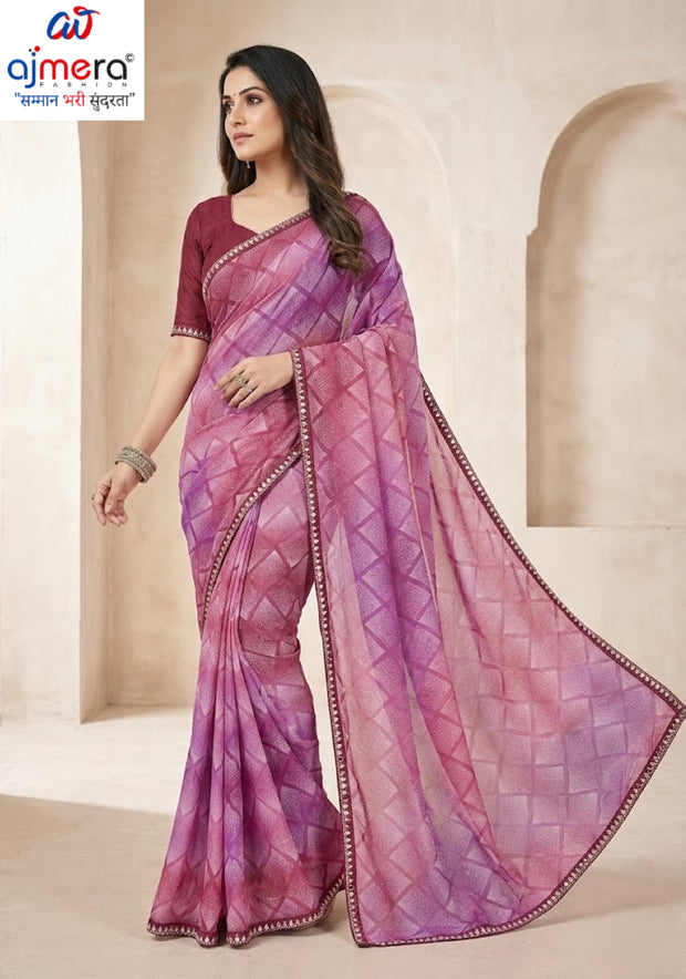 Chic Printed Saree with Blouse Piece for Sophisticated Ethnic Style | RDD-ANKITA