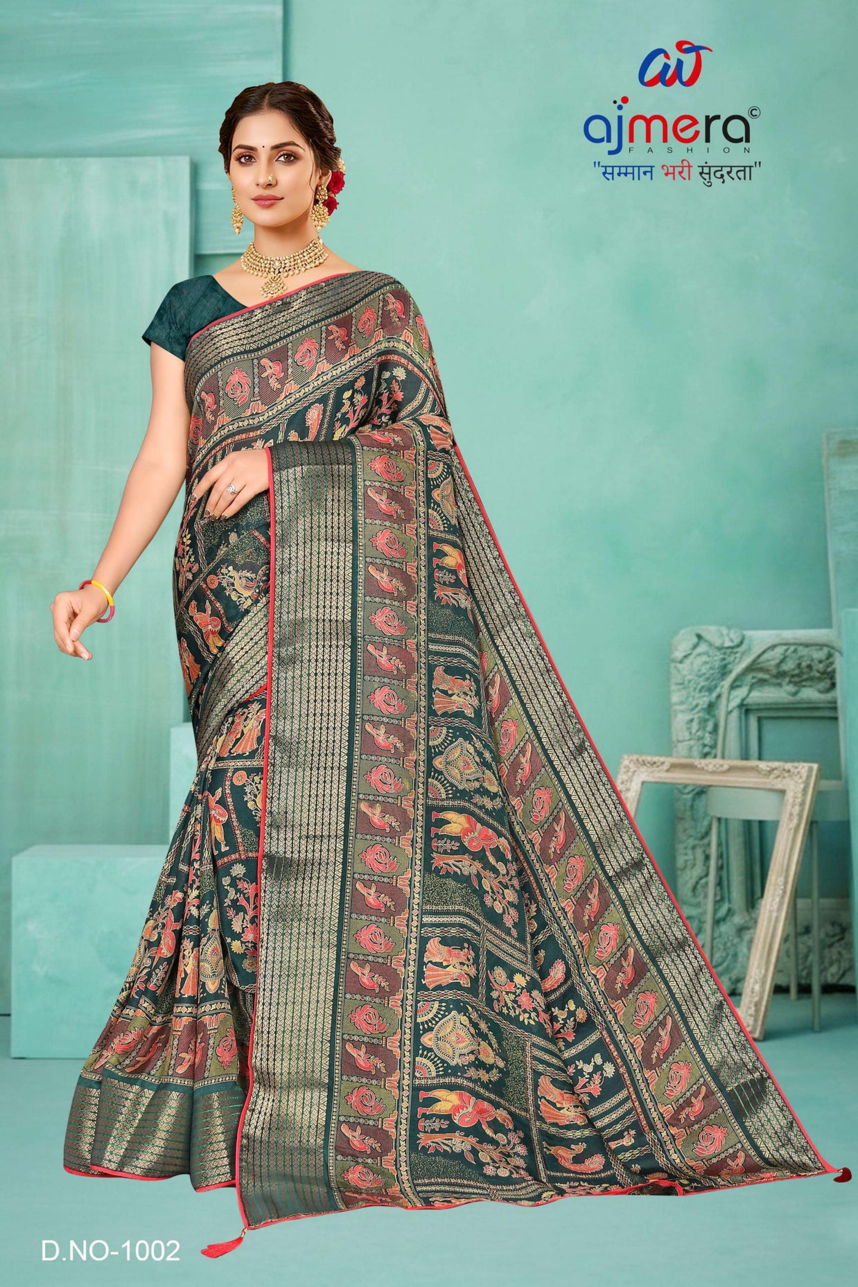 Graceful Printed Saree with Blouse Piece for Modern Ethnic Fashion  | SNR-RASHI