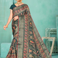 Graceful Printed Saree with Blouse Piece for Modern Ethnic Fashion  | SNR-RASHI